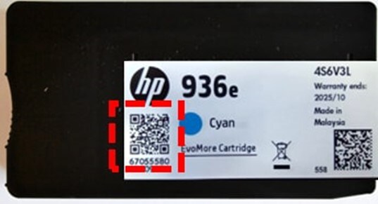 HP 936e, 937e, 938e (Cyan, Magenta, Yellow inks)