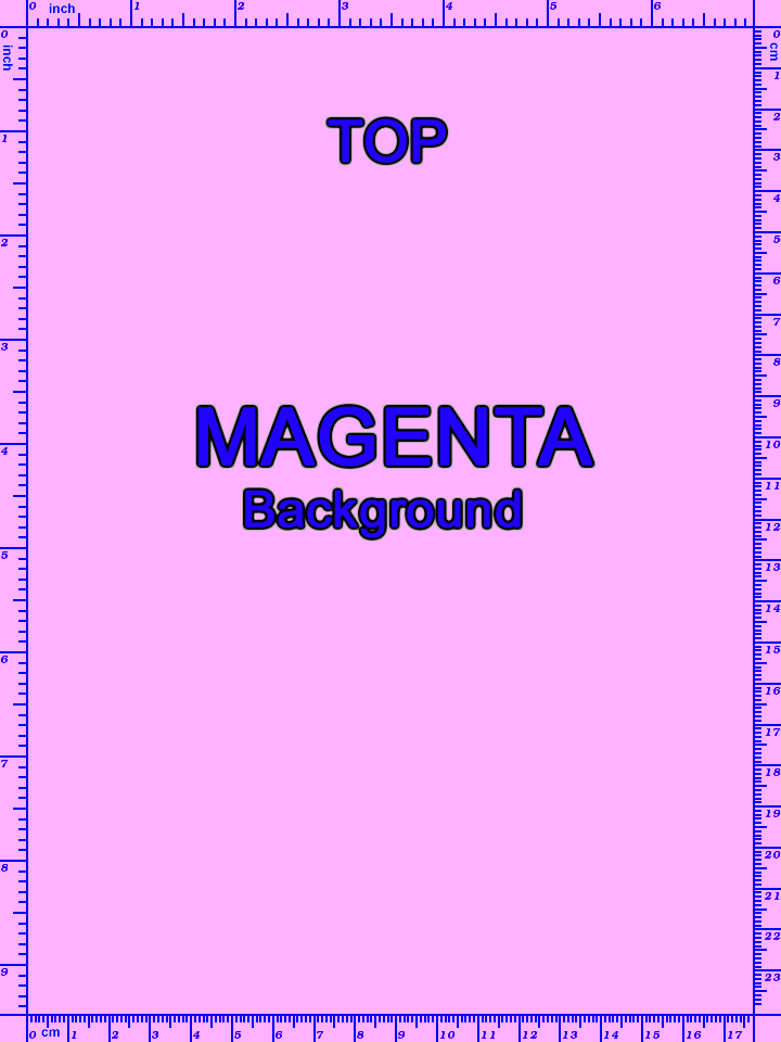 magenta print test page