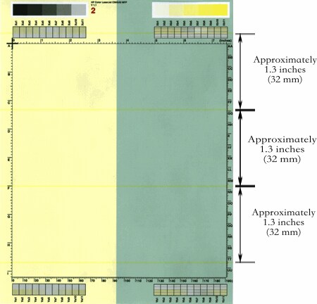 Horizontal lines repeating every 3.0 inches (76 mm)