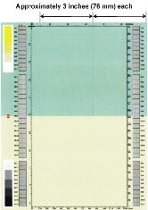 Vertical lines repeating every 3.0 inches (76 mm)