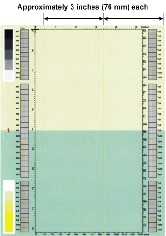 Vertical lines repeating every 3.0 inches (76 mm)