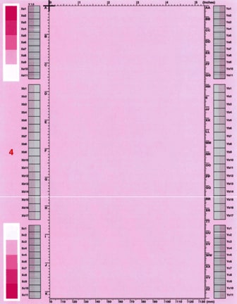 White horizontal line(s) or band(s)