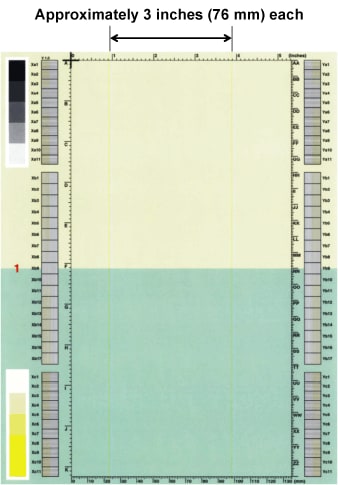 Vertical lines repeating every 3.0 inches (76 mm)