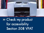 check my product for accessibility, section 508 VPAT