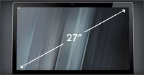 27” HD widescreen