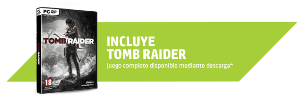 INCLUYE TOMB RAIDER - juego completo disponible mediante descarga*.