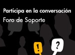 Participa en la conversación. Foro de Soporte