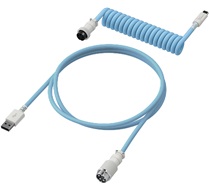 Câble torsadé USB-C HyperX bleu clair-blanc