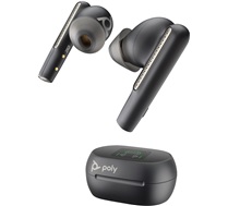 Poly Voyager Free 60+ UC Carbon Black Earbuds +BT700 USB-C Adapter +Touchscreen Charge Case