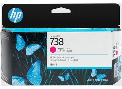 HP 738 130-ml Black DesignJet Ink Cartridge