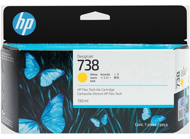 HP 738 130-ml Black DesignJet Ink Cartridge