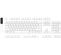 HyperX Pudding Keycaps 2 - Ensemble de touches complet - PBT - Blanc (disposition des États-Unis)