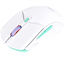 HyperX Pulsefire Haste 2 Core sf - Souris gamer (blanc/vert/violet)