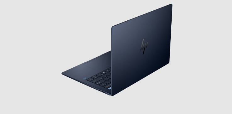 Widok z boku częściowo otwartego laptopa HP EliteBook Ultra G1q