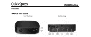 HP t430 Thin Client QuickSpecs