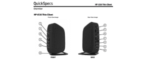 HP t530 Thin Client QuickSpecs