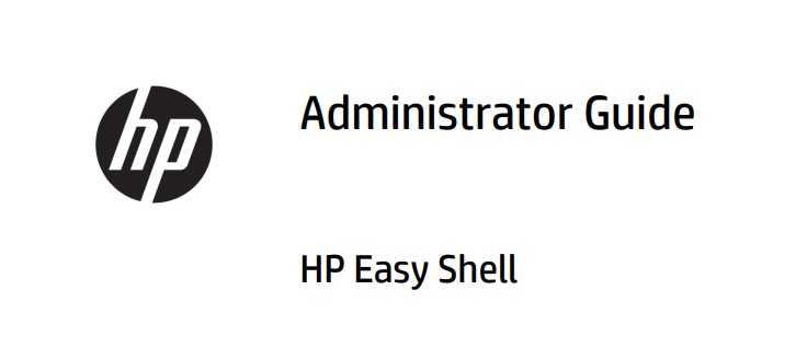 HP EasyShell 管理員指南