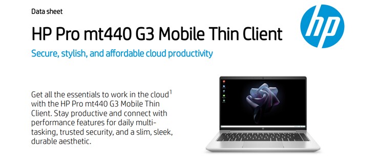 HP Pro mt440 G3 資料表