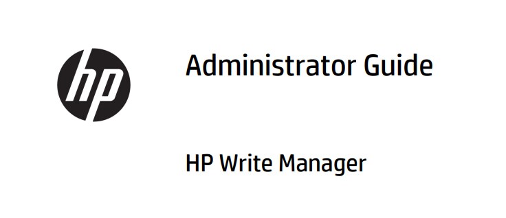 HP Write Manager 管理員指南