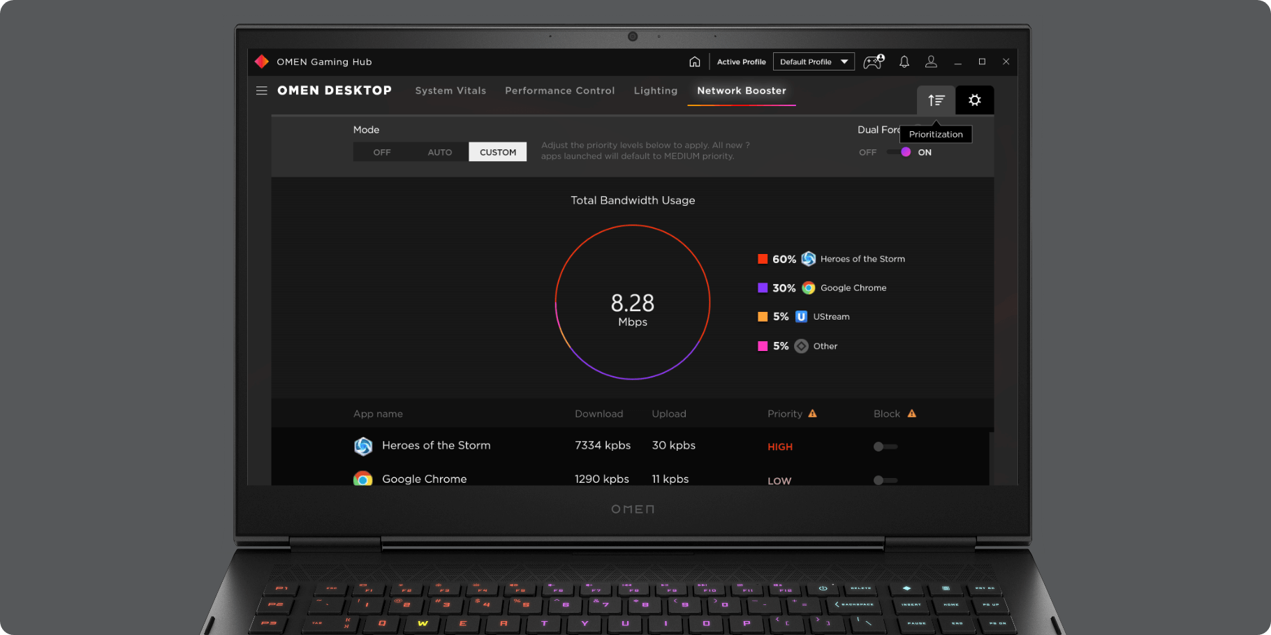 OMEN Gaming Hub UI