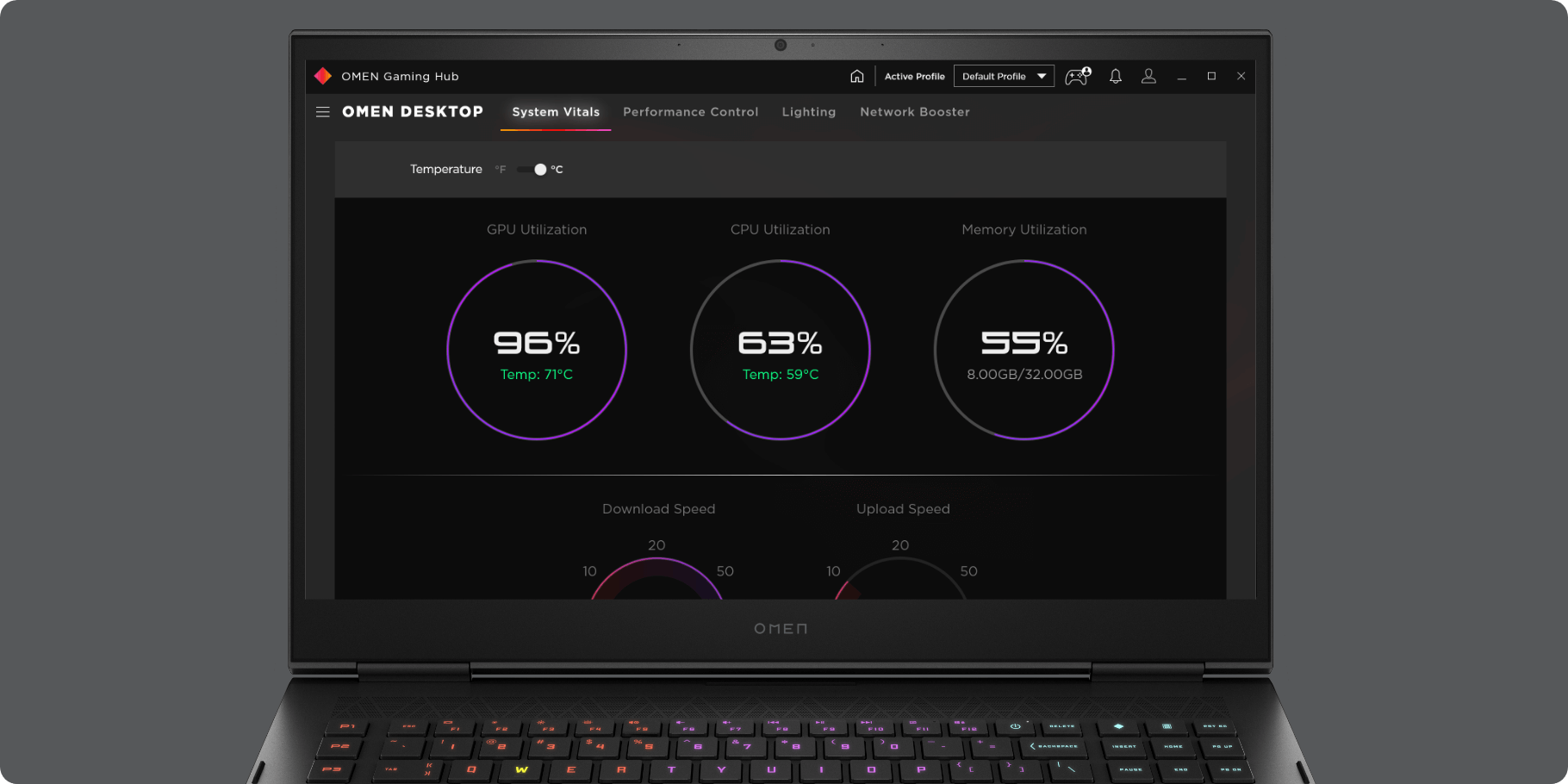 OMEN Gaming Hub UI