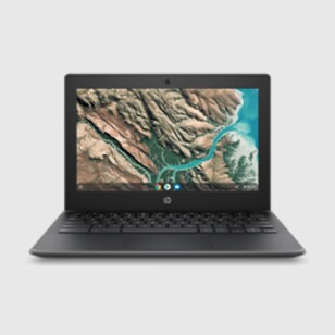 hp chromebook 11" education-laptop met intel-processor in laptopmodus