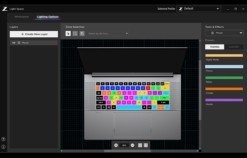 Install Z Light Space