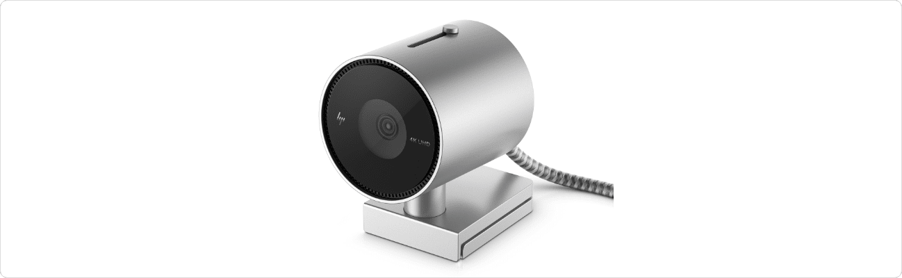 Close up of the HP 950 4K Webcam