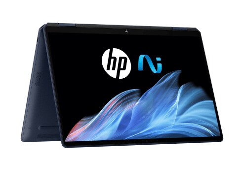 An HP OmniStudio X All-in-One Desktop AI PC on side right view