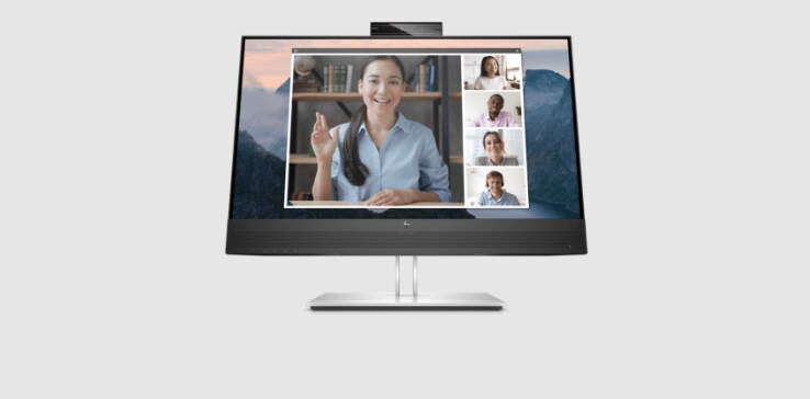 Monitor FHD para videoconferência HP E24mv G4