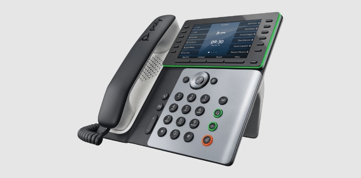 Poly Edge E500 IP-bureautelefoon met handset