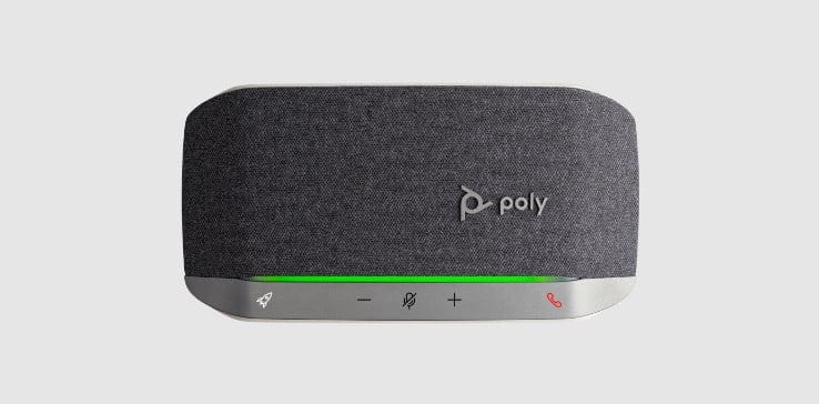 Poly Sync 20 免持聽筒喇叭的俯視圖