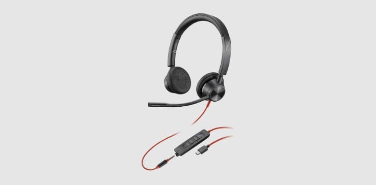 Poly Blackwire 3325 Zoom certified USB-C headset