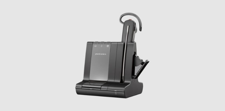 Poly Savi 8240 Office Mono headset with charging stand​