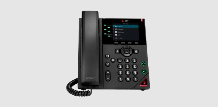 Multi-line IP desk phone with color display