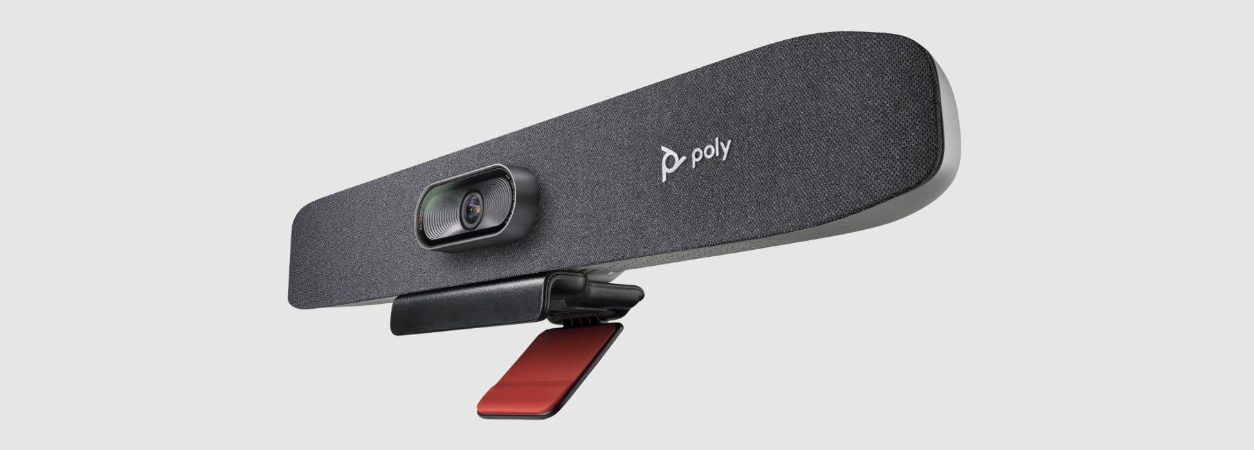 Side view of Poly Studio R30 plus video conferencing camera