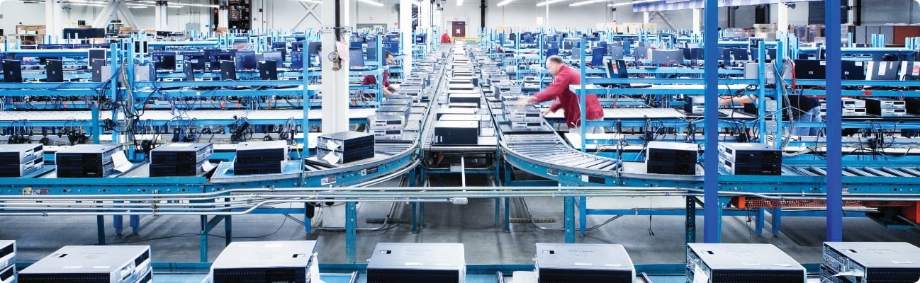 A product manufacturing and assembly department