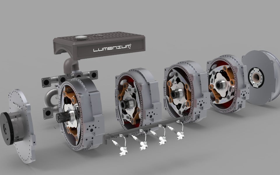 Metal 3D parts _Digital engine components by Lumenium