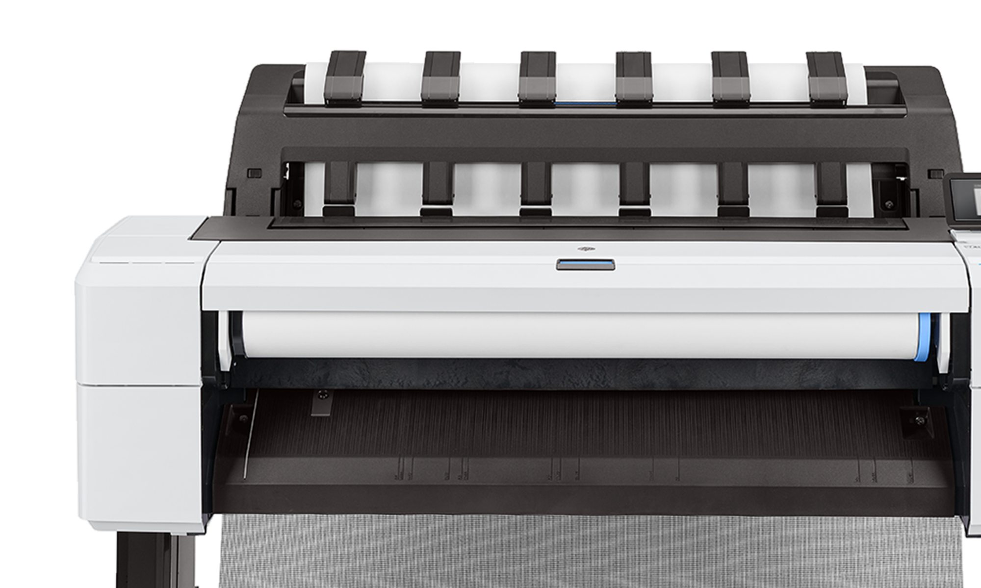 Close-up of the HP DesignJet T2600 plotter