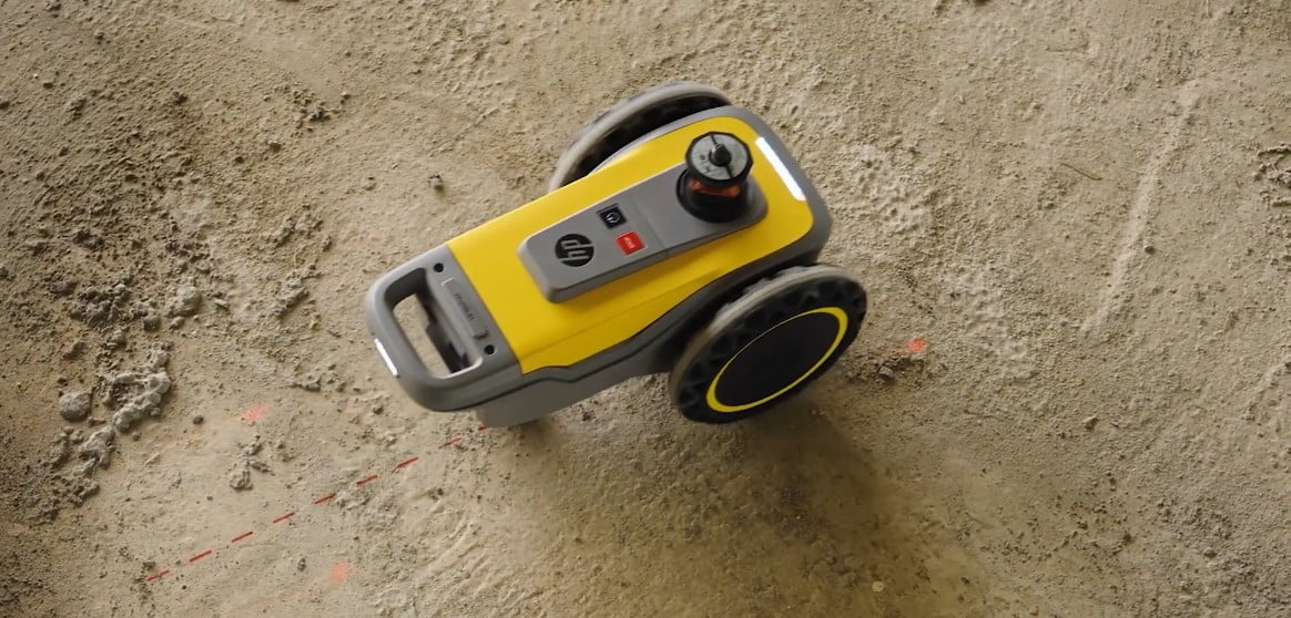 SitePrint robot on construction site