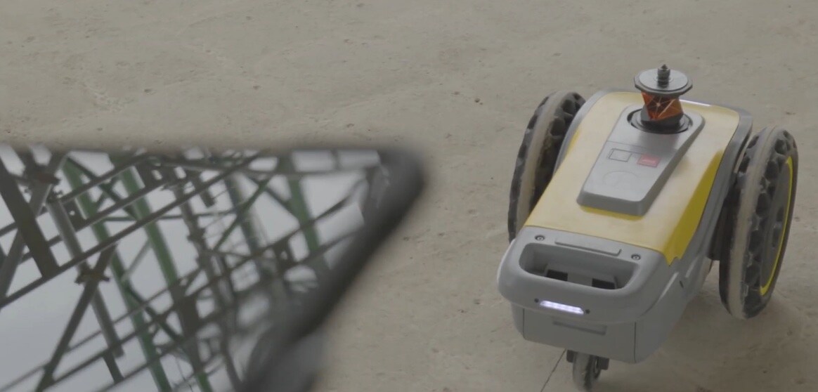 SitePrint robot on construction site