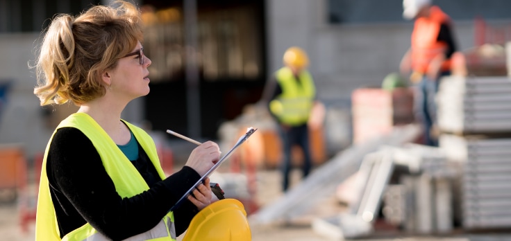 Site manager deciding how to analyze drywall construction costs in more detail