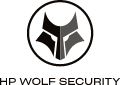 Logótipo do HP Wolf Security.