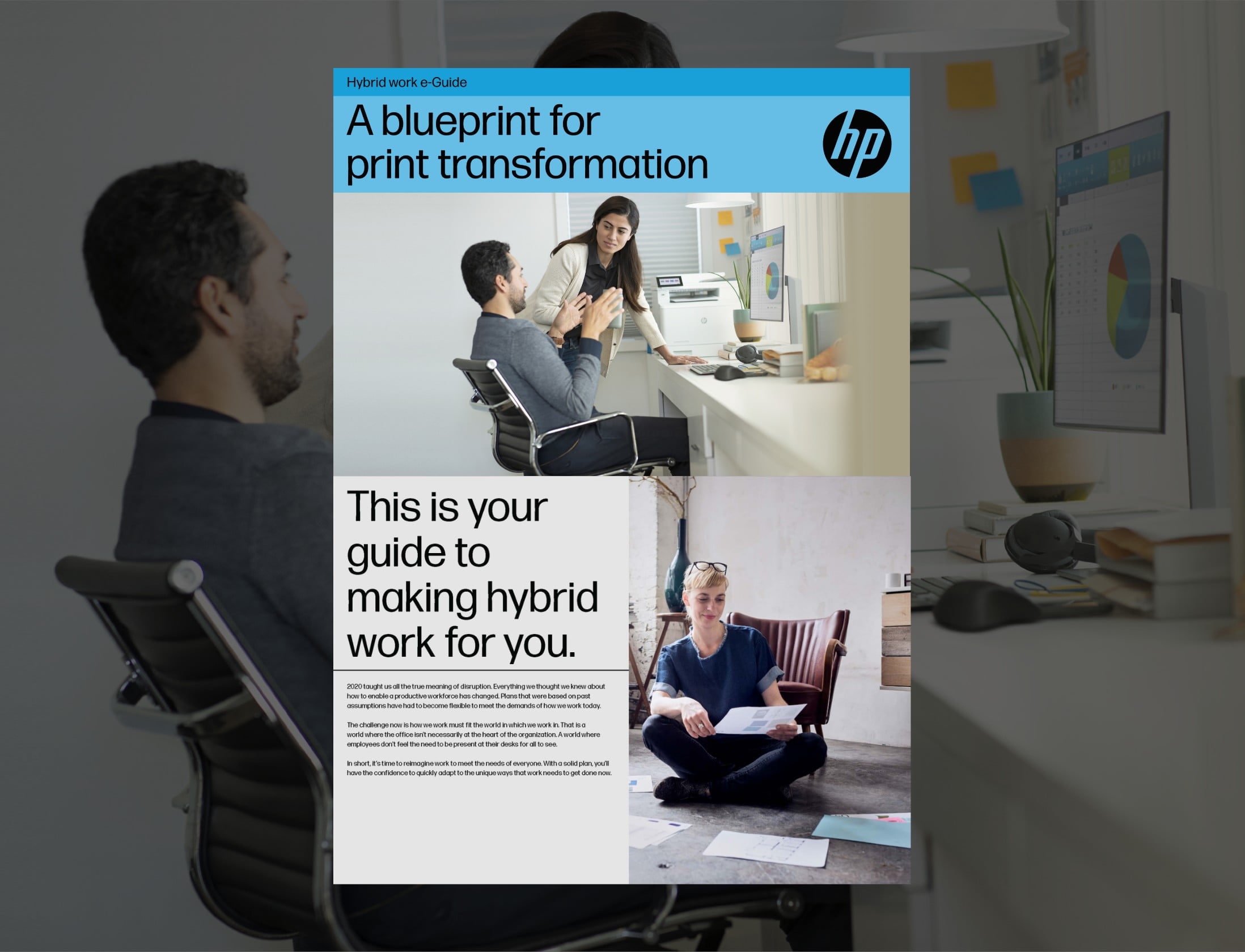 Front page of A blueprint for print transformation brochure