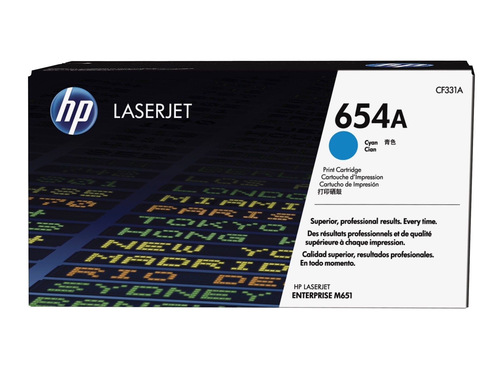 HP 654A Cyan Original LaserJet Tonerkartusche