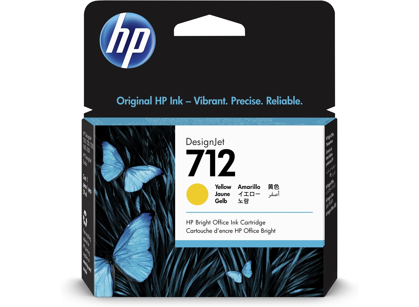 HP 712 Gelb DesignJet Druckerpatrone, 29 ml