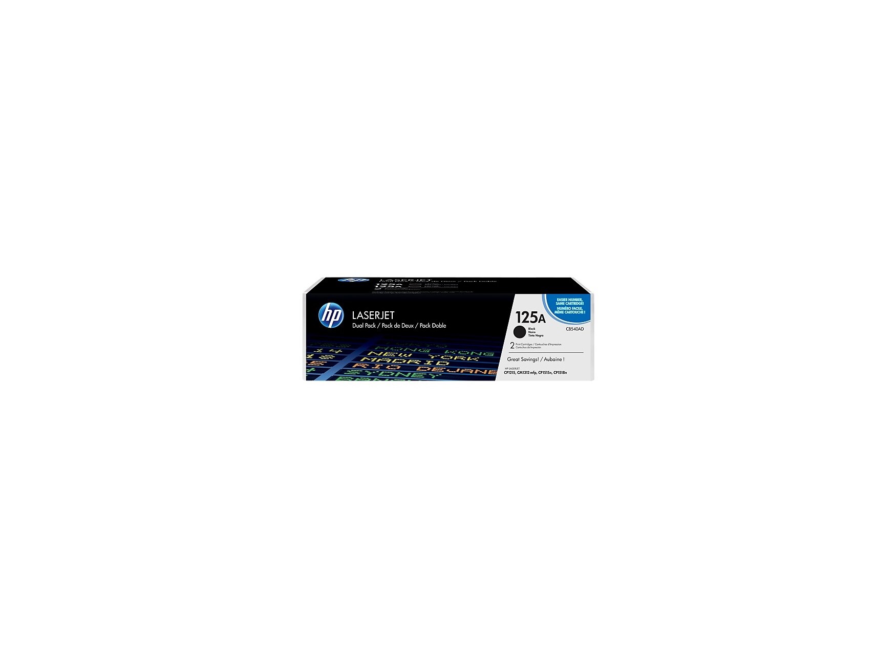 HP 125A pack de 2 toners LaserJet noir authentiques