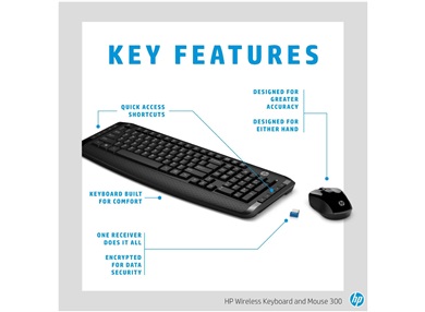 hp 3ml04aa wireless keyboard and mouse