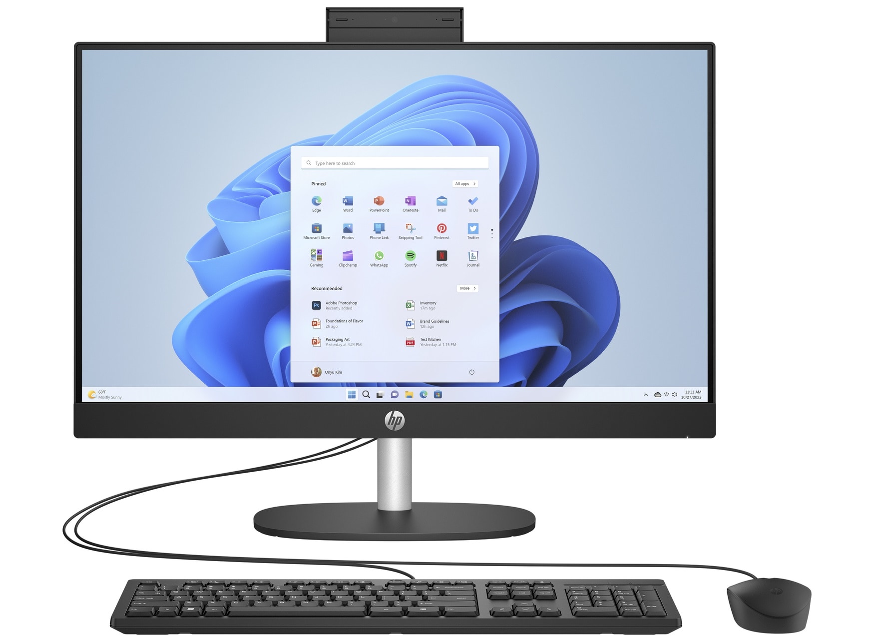 HP deals Windows 8 desktop computer with keyboard, mouse and monitor if delivered loca