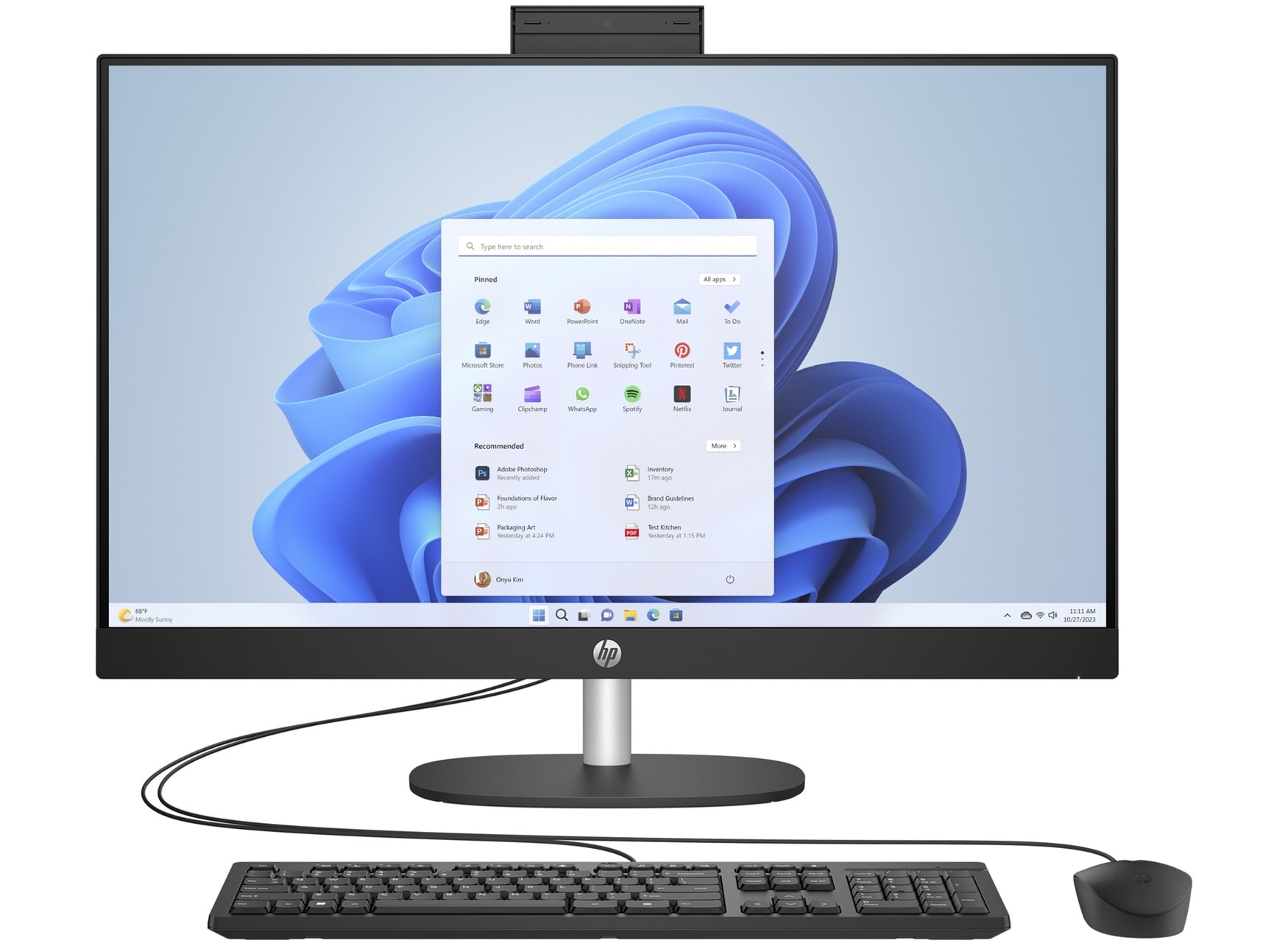 HP 27-cr0037na Full HD All-in-One - Ryzen™ 7